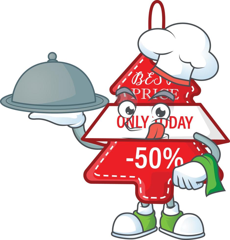 Christmas best price tag cartoon vector