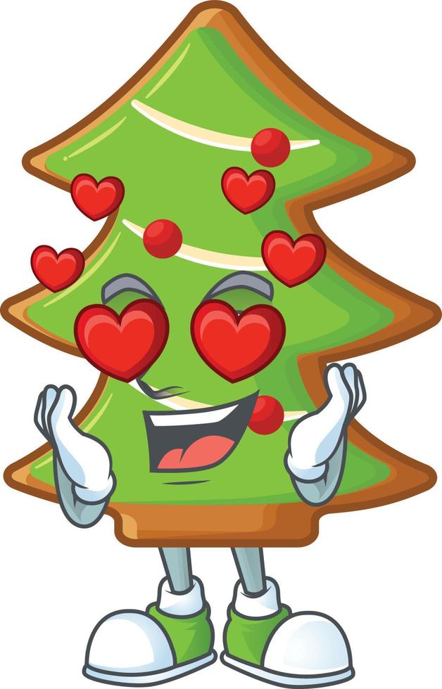 Trees cookies cartoon vector