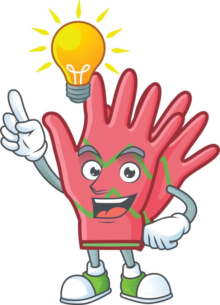 Christmas gloves cartoon vector