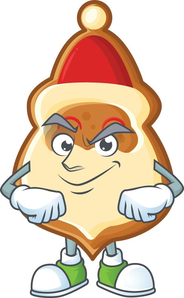 Christmas Hat Cookies Cartoon vector