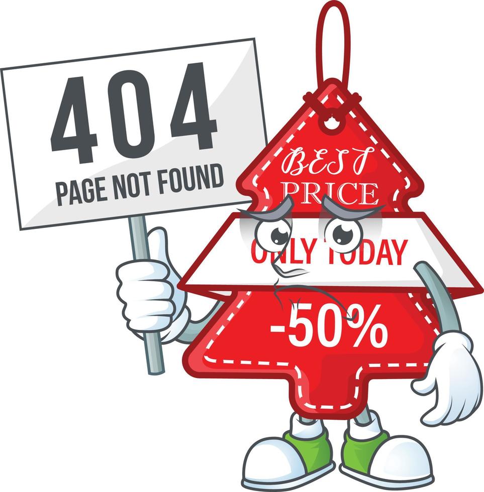 Christmas best price tag cartoon vector