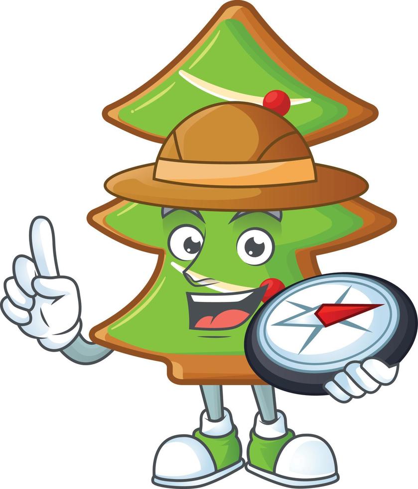 Trees cookies cartoon vector