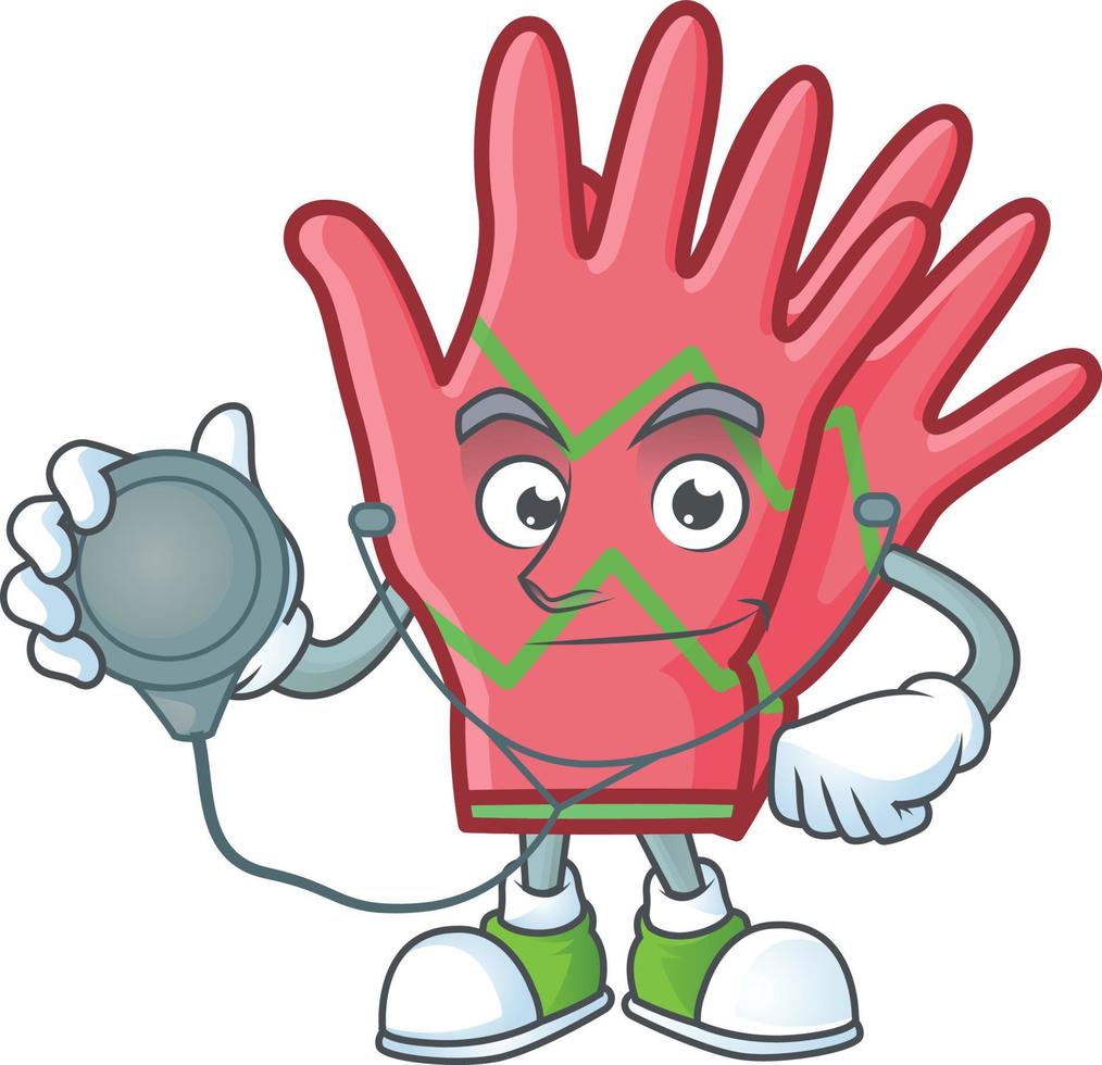 Christmas gloves cartoon vector