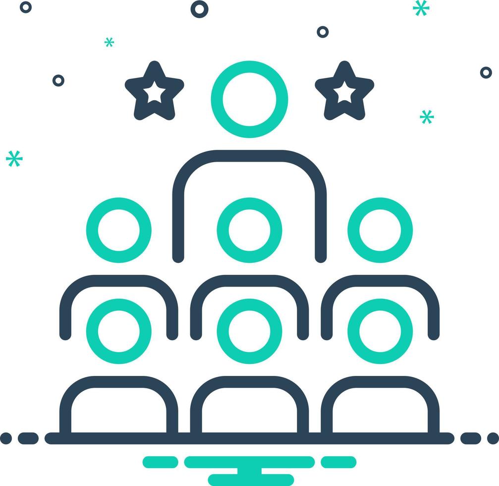 mix icon for leading vector