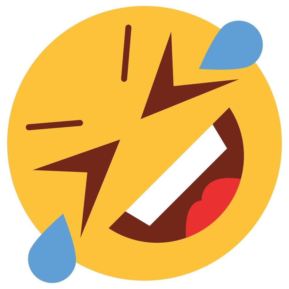 icono de color plano para cara emoji. vector