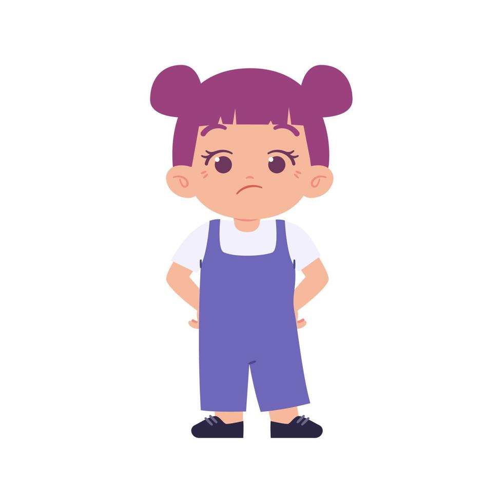 niña de la escuela primaria niños vector