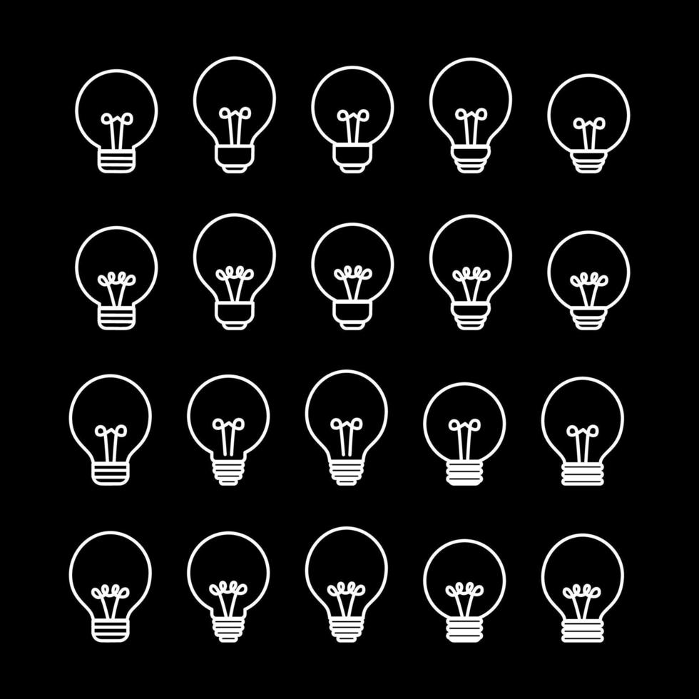 Lightbulb icon illustration vector