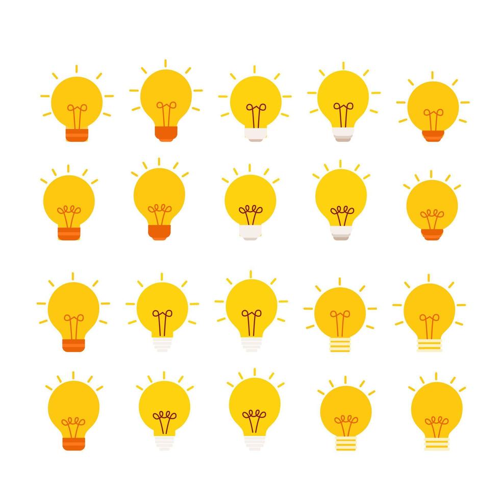 Ideas lightbulb illustration vector