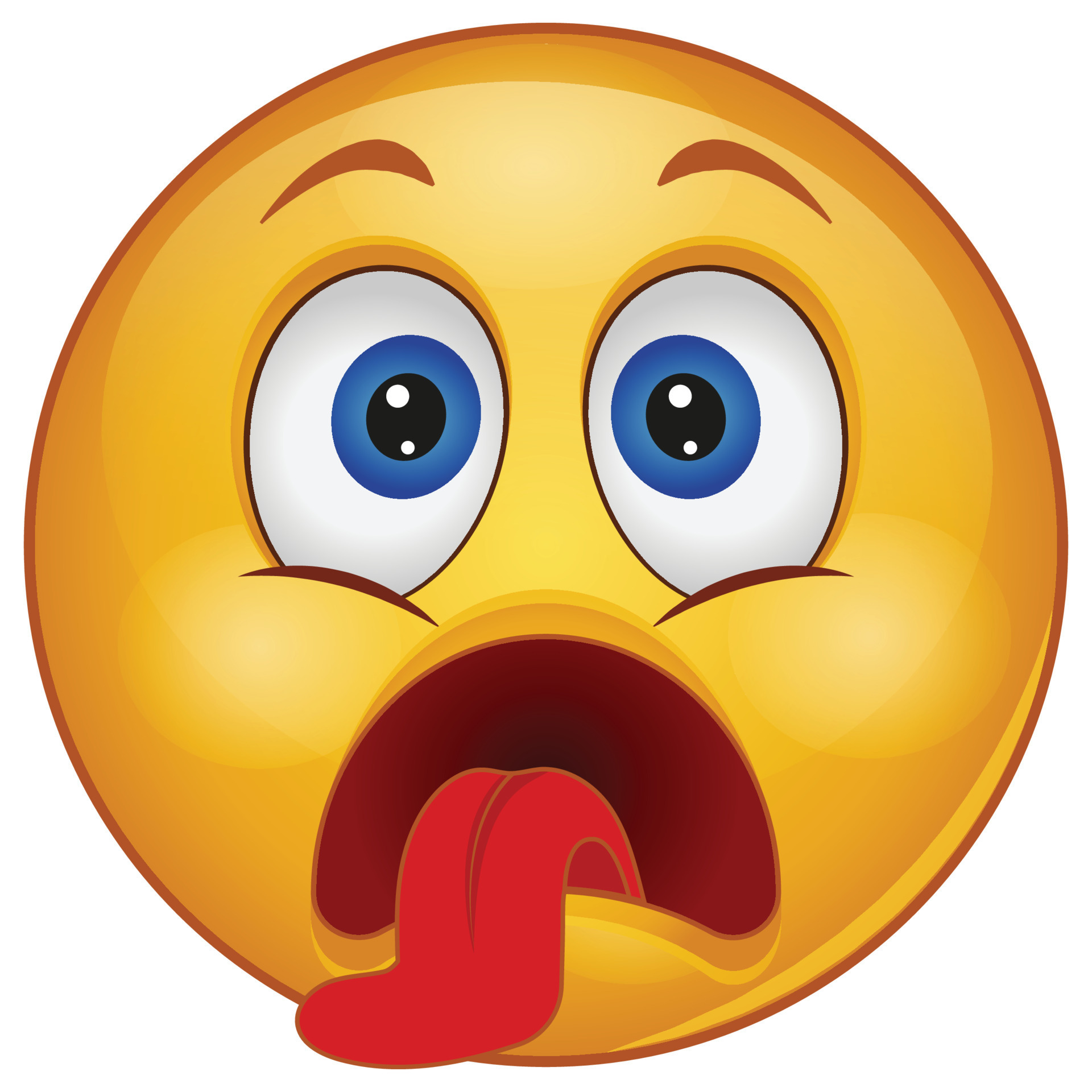 Gradient color icon for emoji face. 18980377 Vector Art at Vecteezy