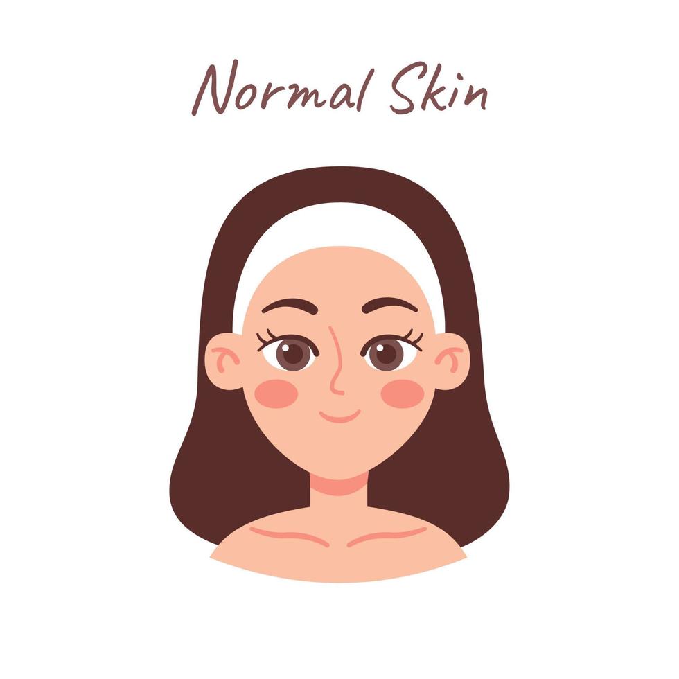 Skin Type illustration vector