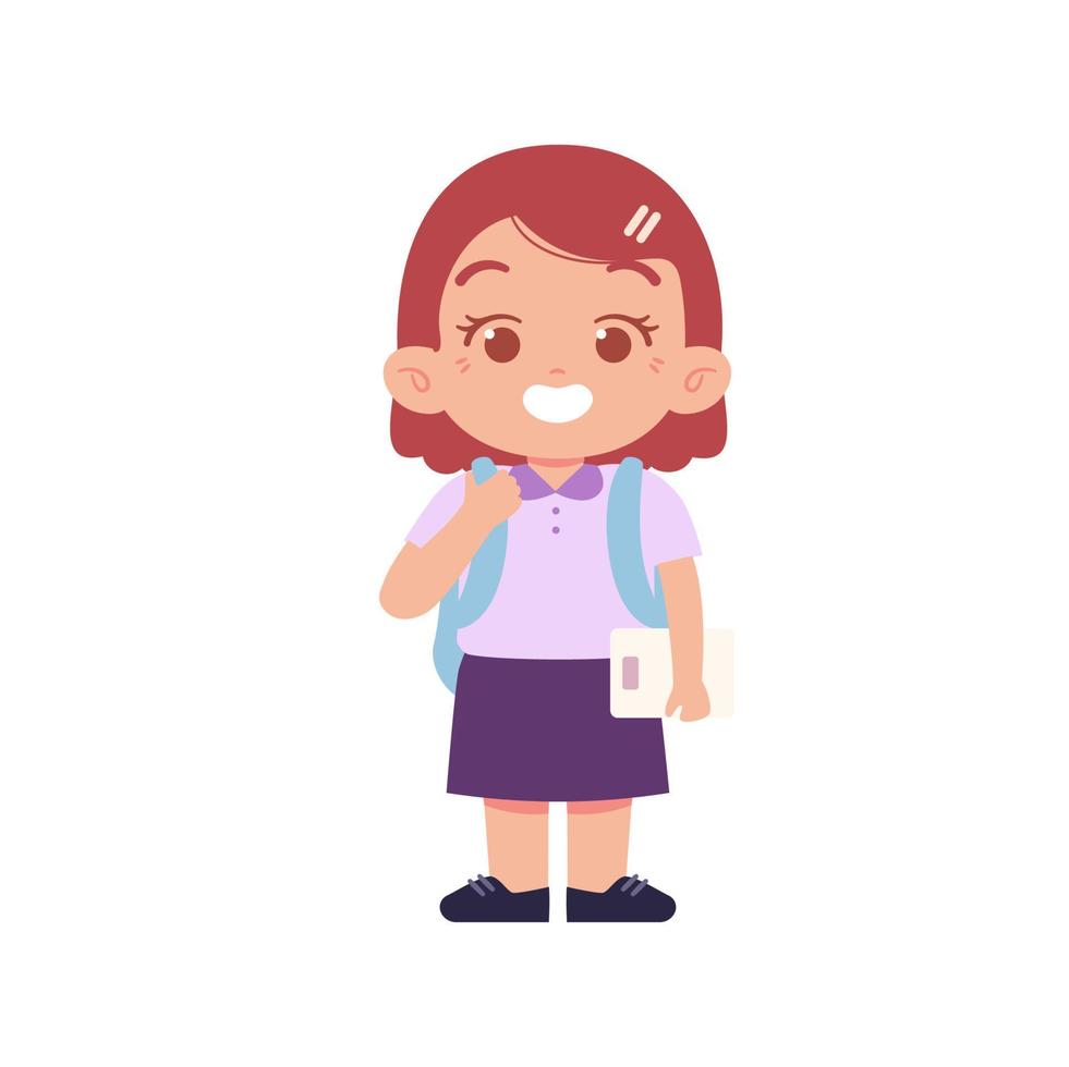Elementary School Girl Kids vector