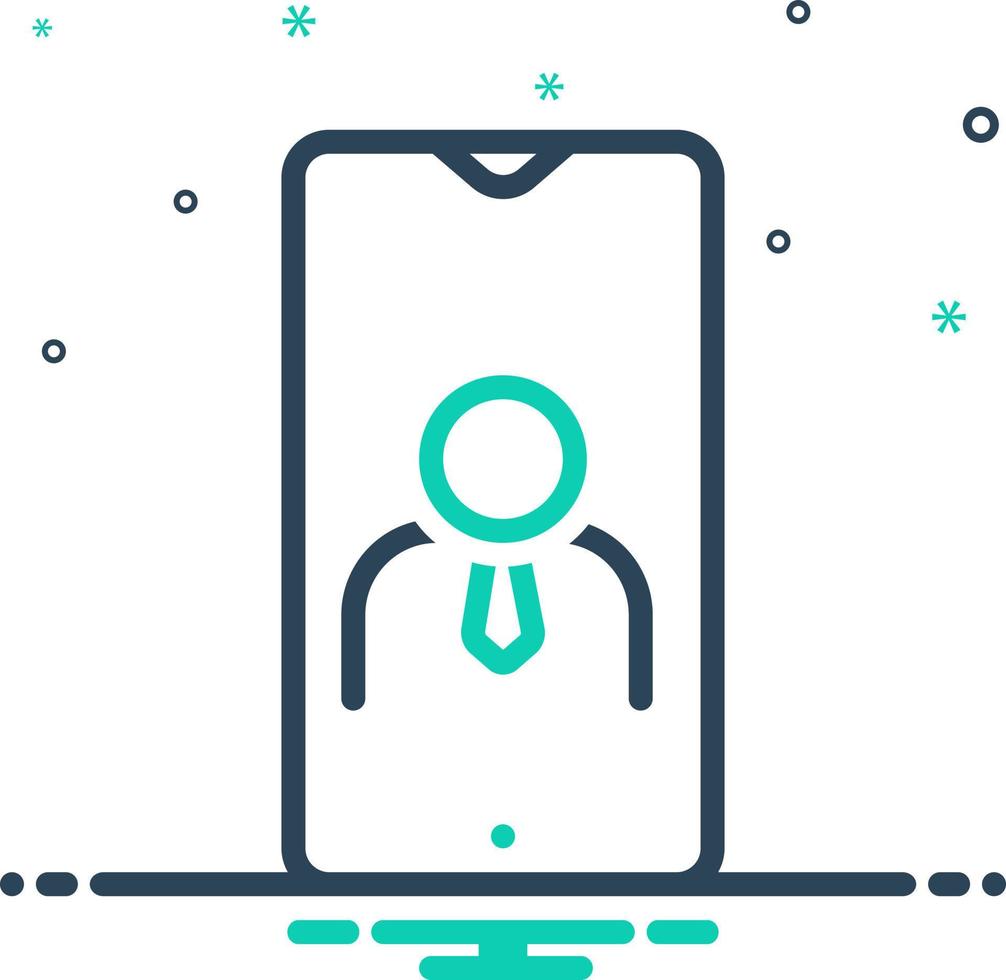 mix icon for user vector