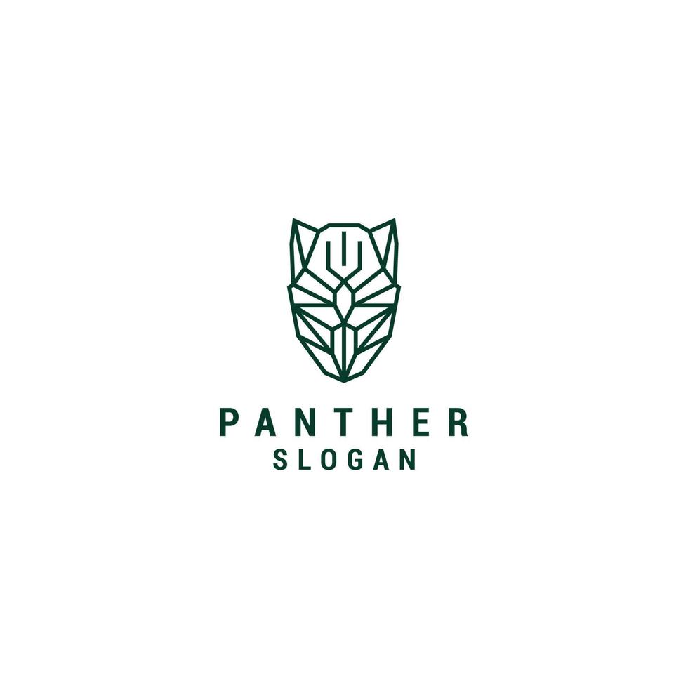 Panther logo design icon vector