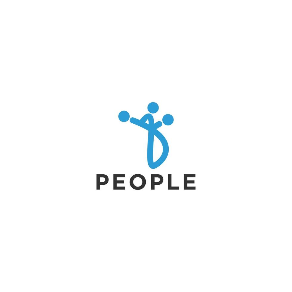 plantilla de logotipo de personas, logotipo, plantilla de diseño de vectores familiares