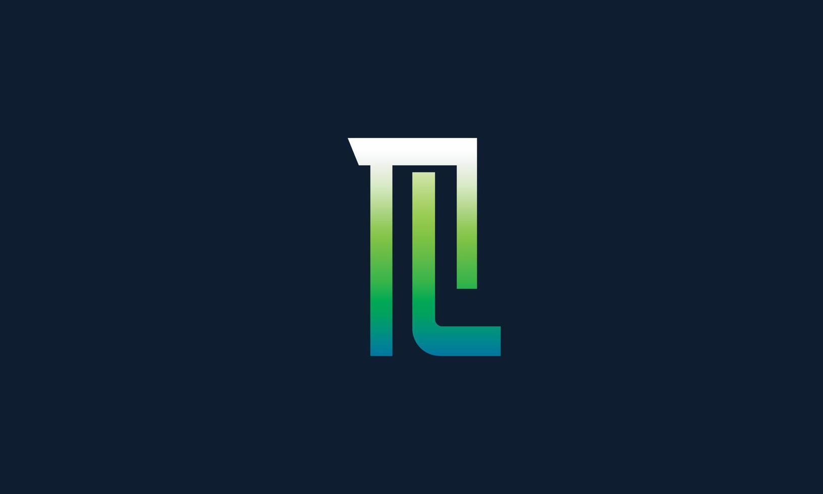 Alphabet letters Initials Monogram logo TL, LT, T and L vector