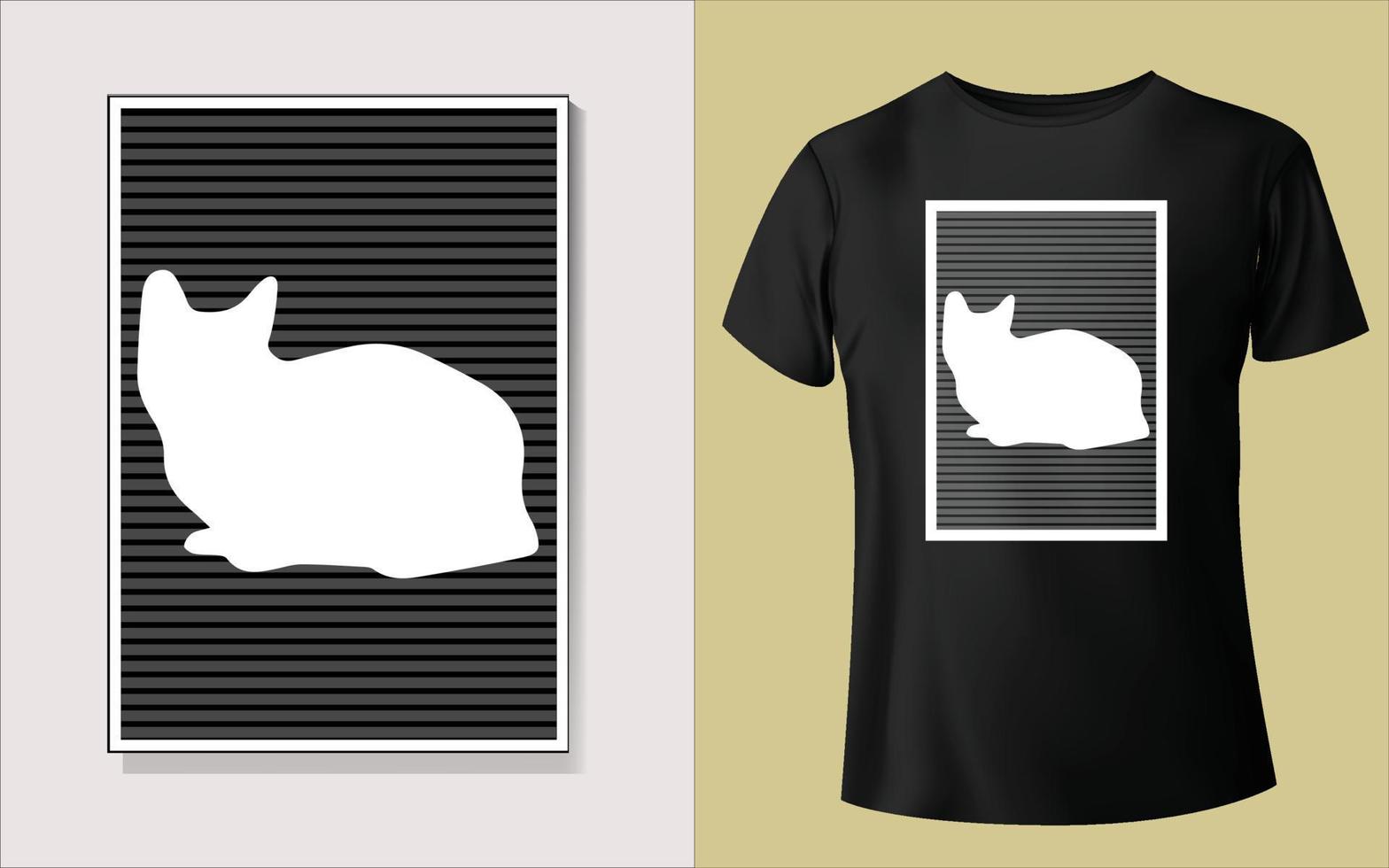 Black tee shirt design vector