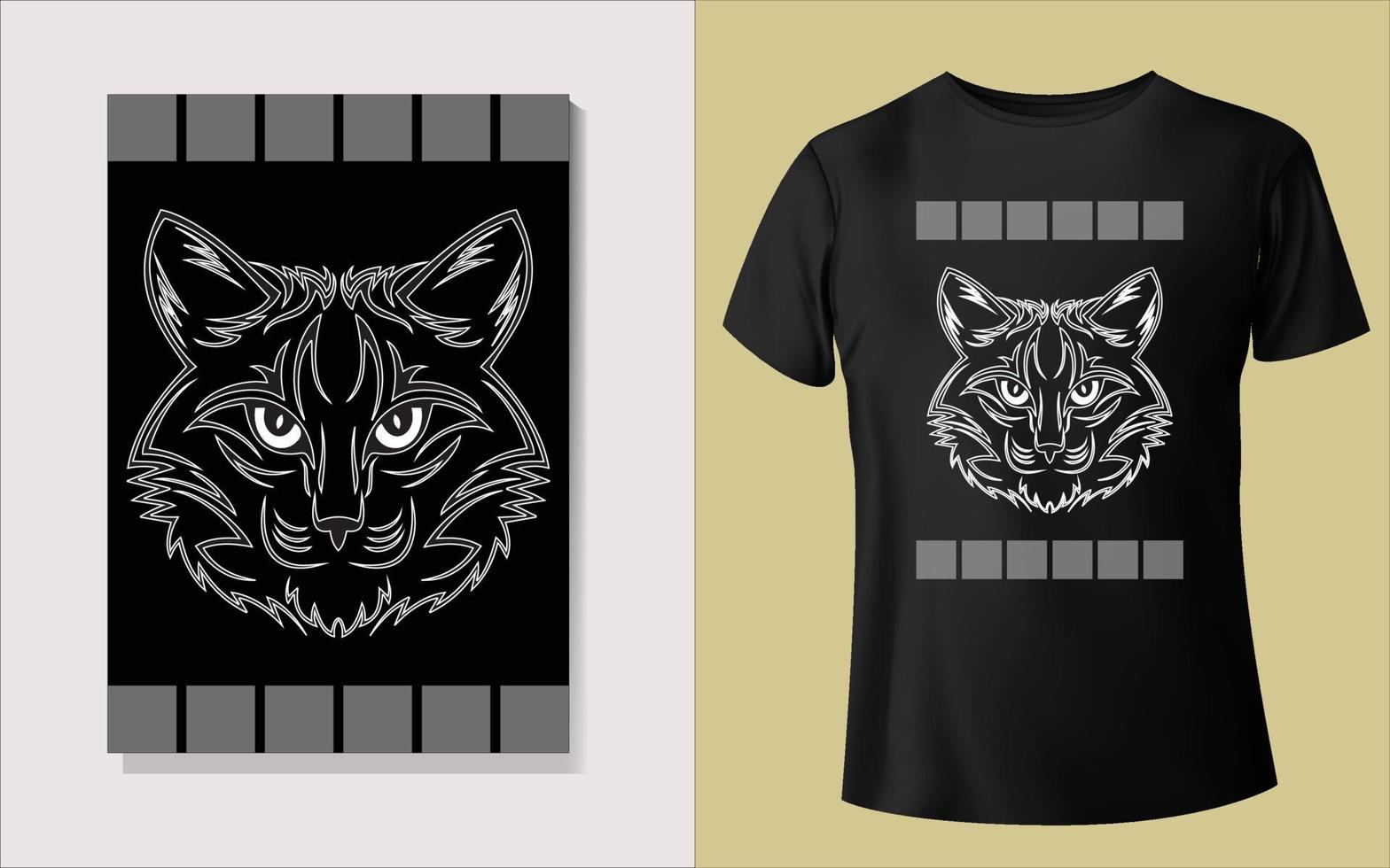 diseño de camiseta negra vector