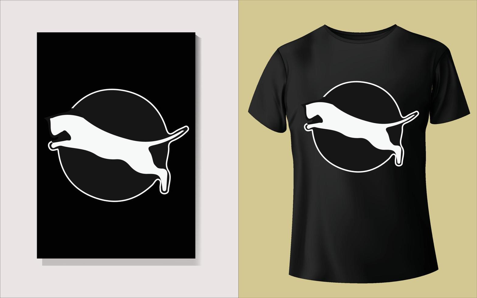 Black tee shirt design vector