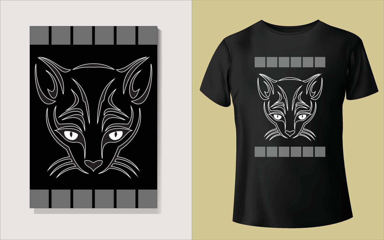 diseño de camiseta negra vector