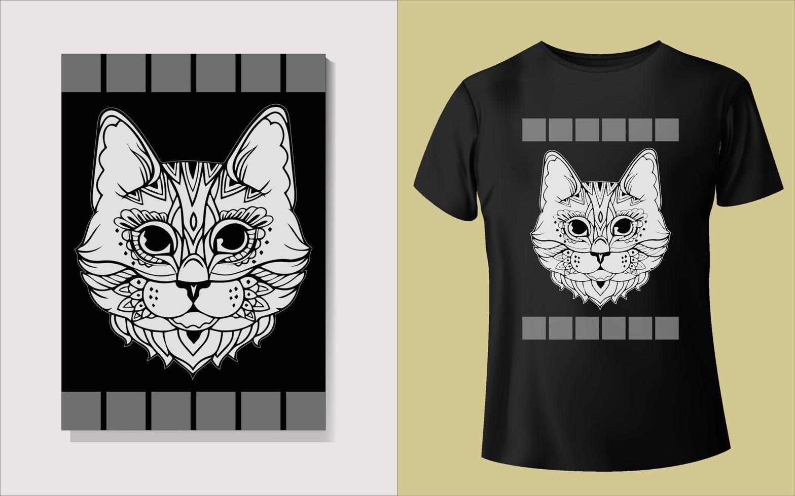 Black tee shirt design vector