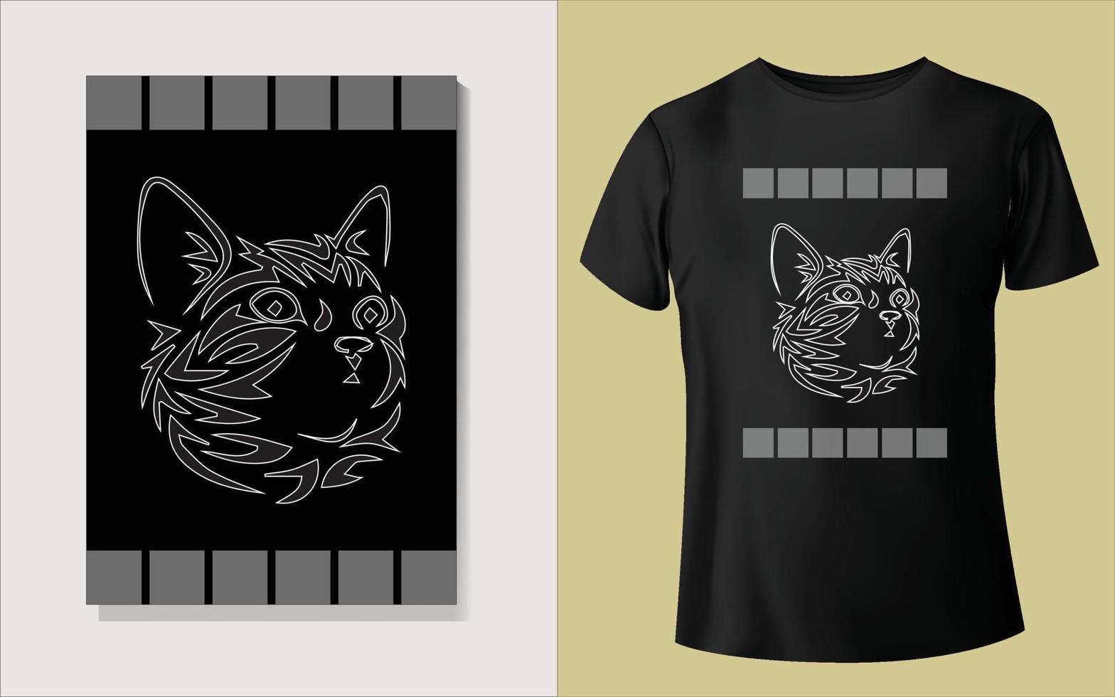 diseño de camiseta negra vector