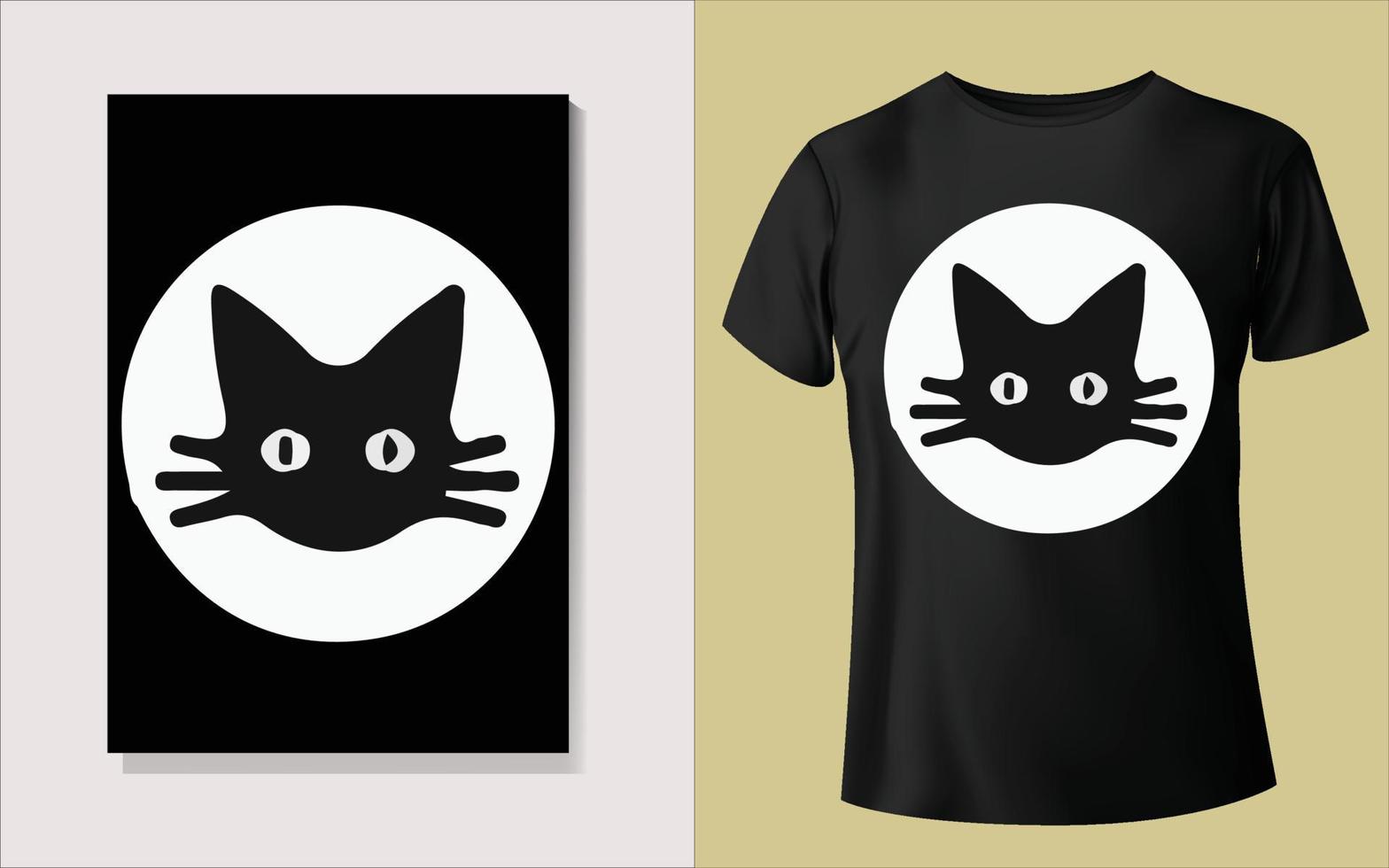 Black tee shirt design vector