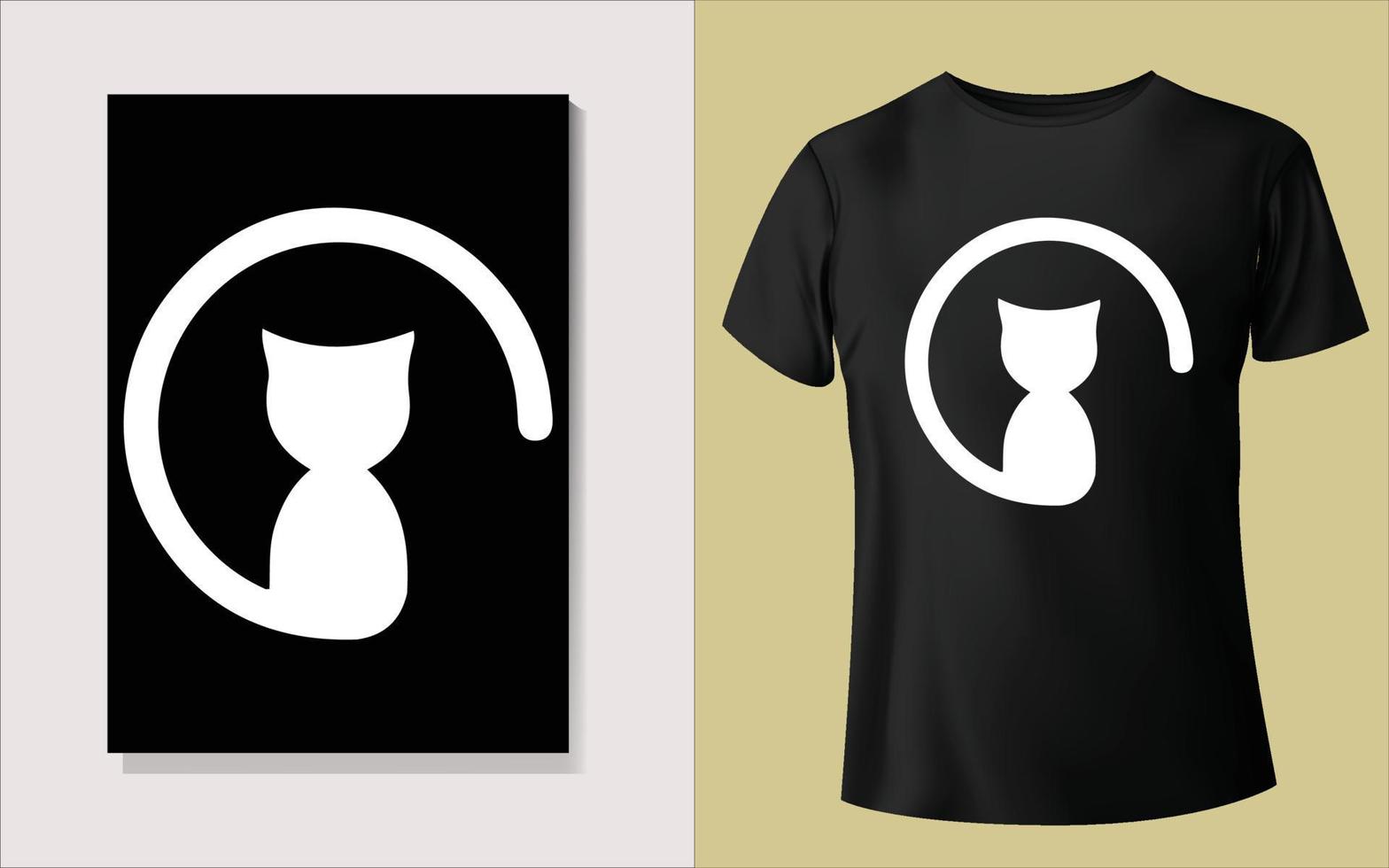 Black tee shirt design vector
