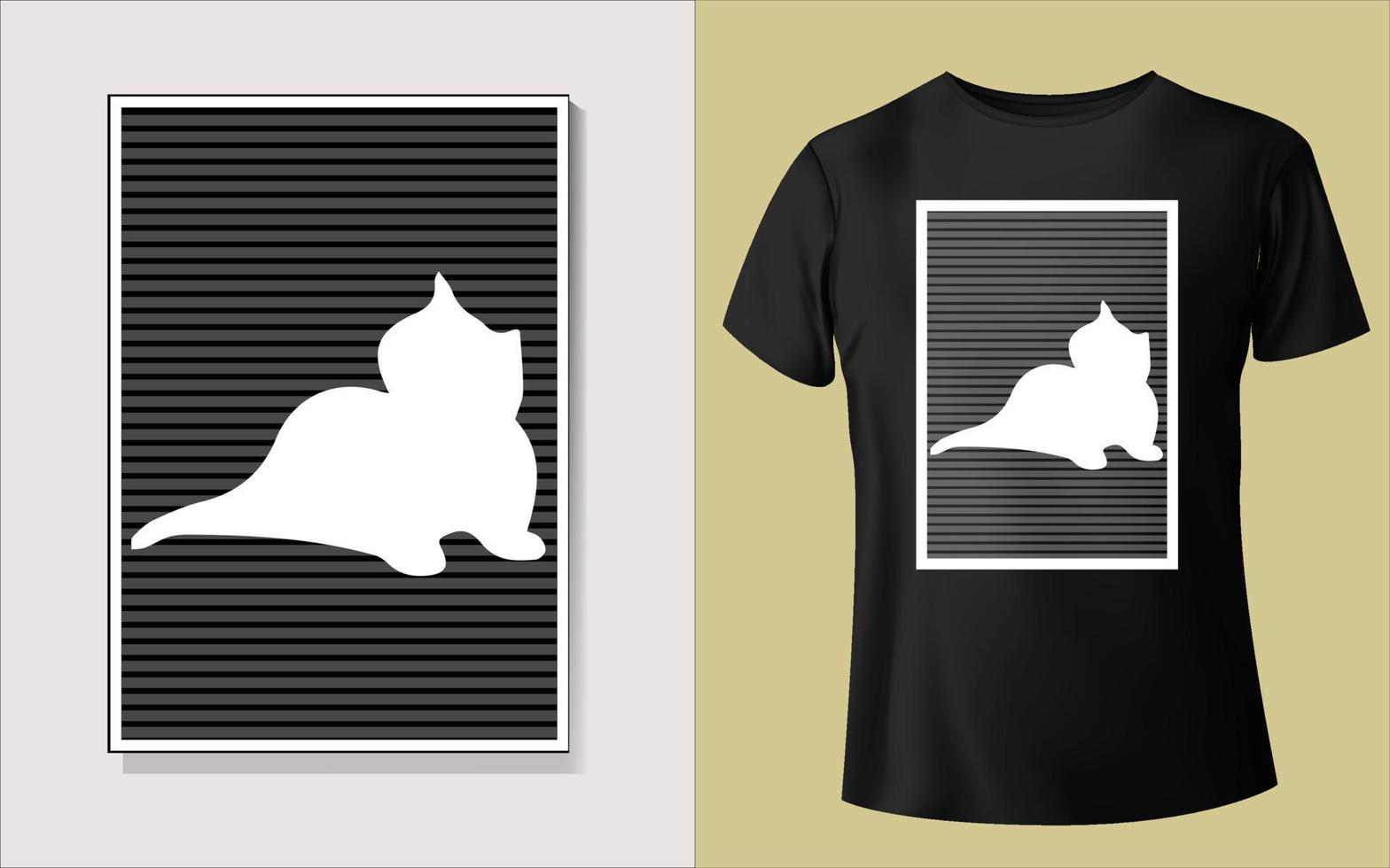 Black tee shirt design vector