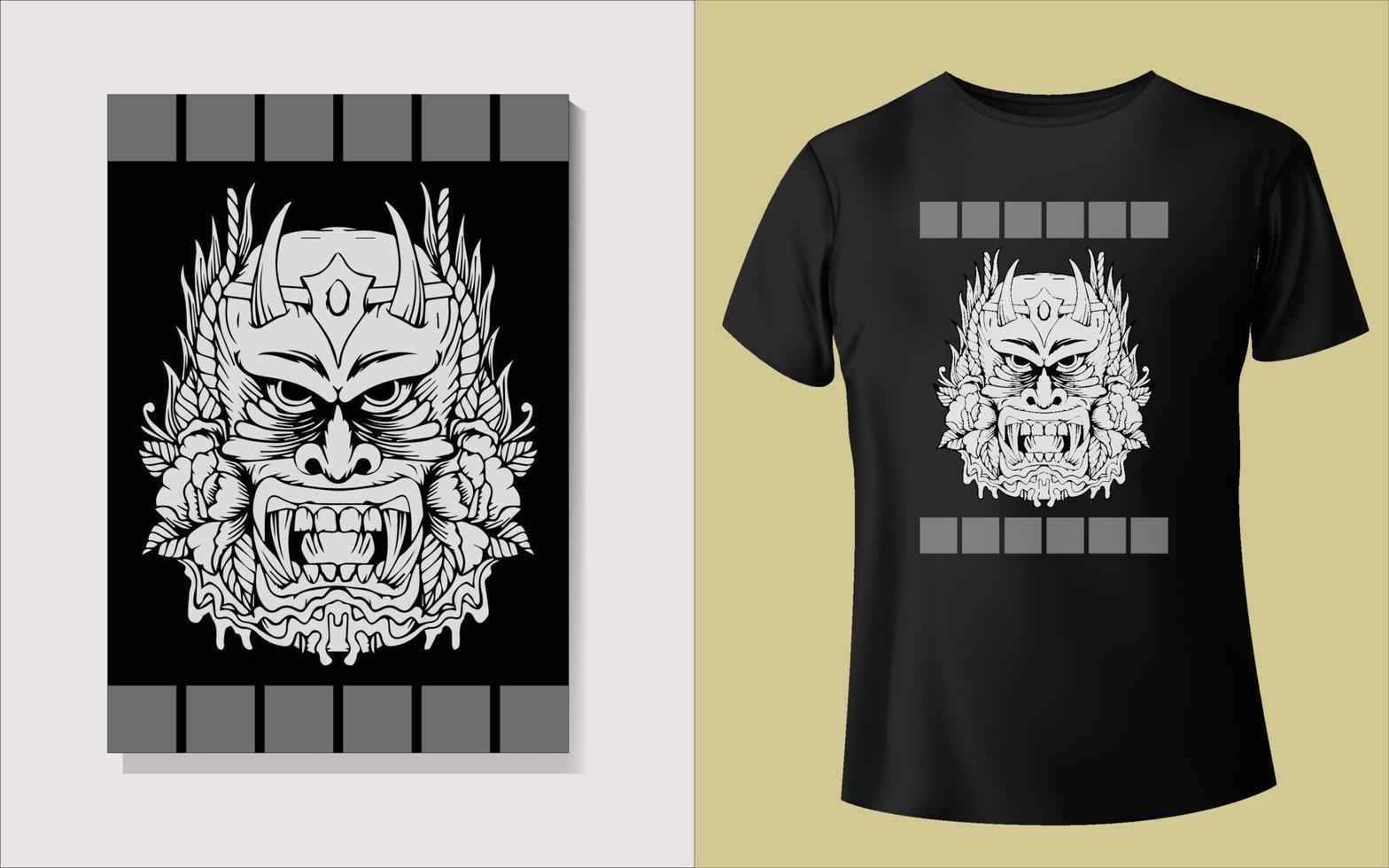 Black tee shirt design vector