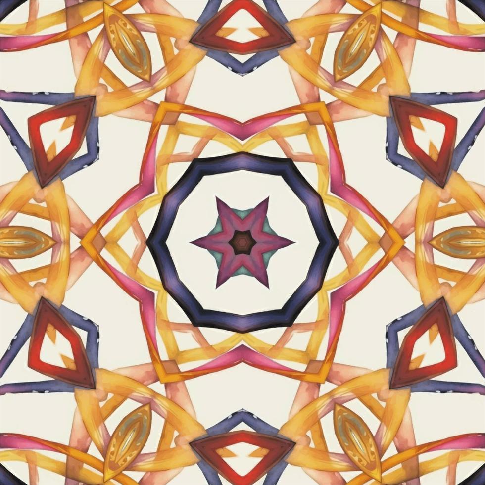 Abstract kaleidoscope background. Beautiful kaleidoscope seamless pattern. Multicolor mosaic texture. Seamless kaleidoscope texture. Unique kaleidoscope design vector