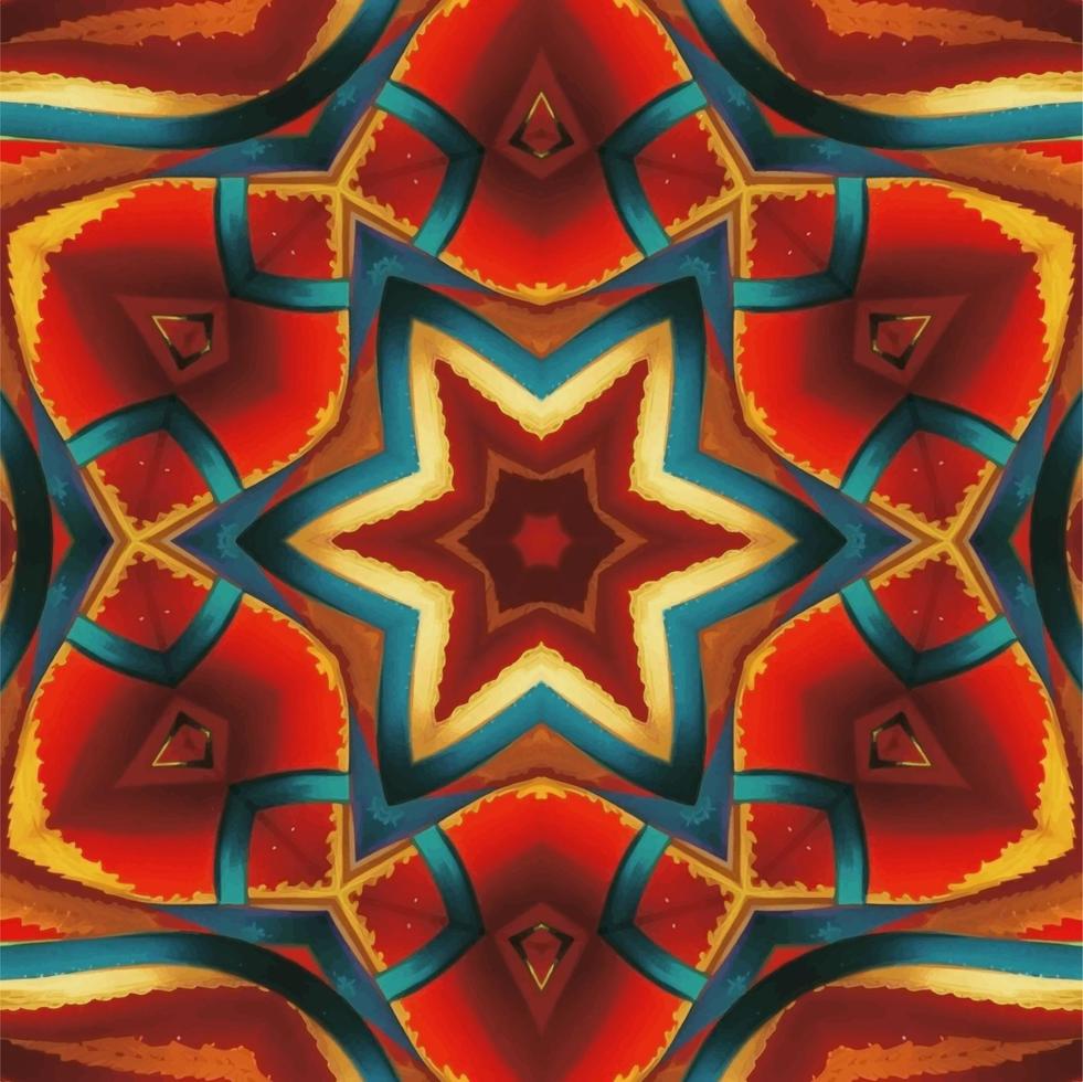 Abstract kaleidoscope background. Beautiful kaleidoscope seamless pattern. Multicolor mosaic texture. Seamless kaleidoscope texture. Unique kaleidoscope design vector