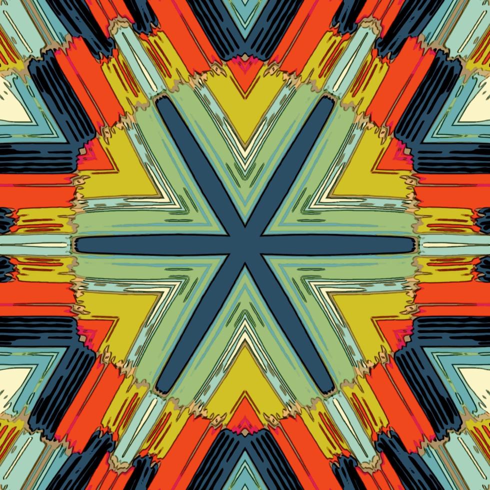 Abstract kaleidoscope background. Beautiful kaleidoscope seamless pattern. Multicolor mosaic texture. Seamless kaleidoscope texture. Unique kaleidoscope design vector