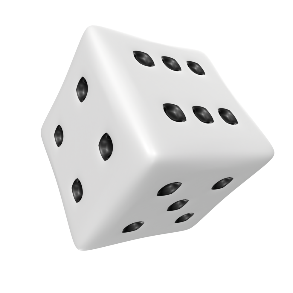 Dice isolated on transparent png