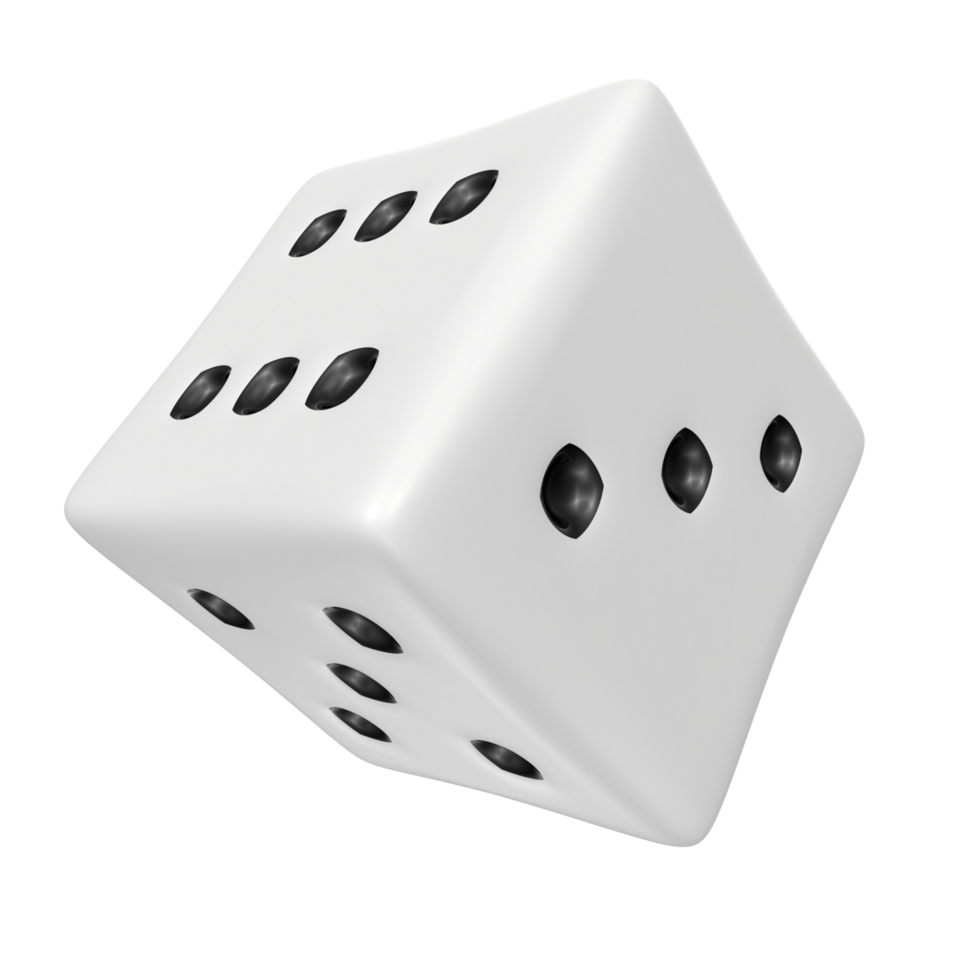 Dice isolated on transparent png