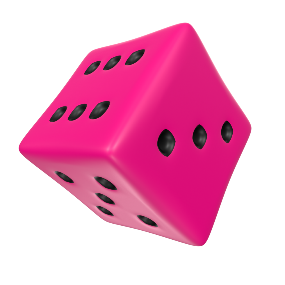 Dice isolated on transparent png