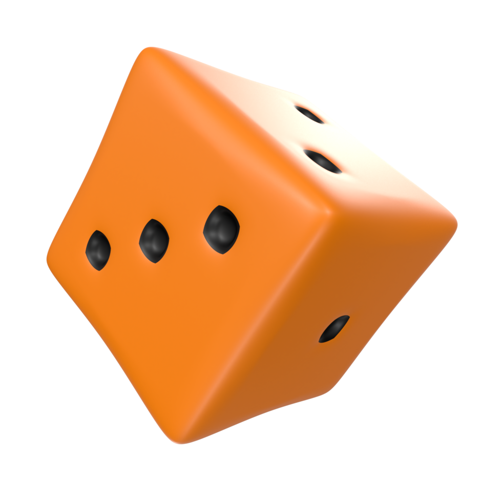 Dice isolated on transparent png