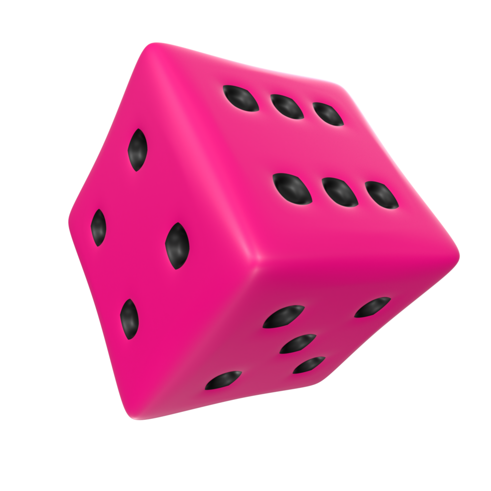 Dice isolated on transparent png