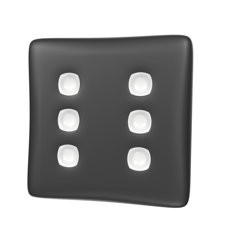 Dice isolated on transparent png