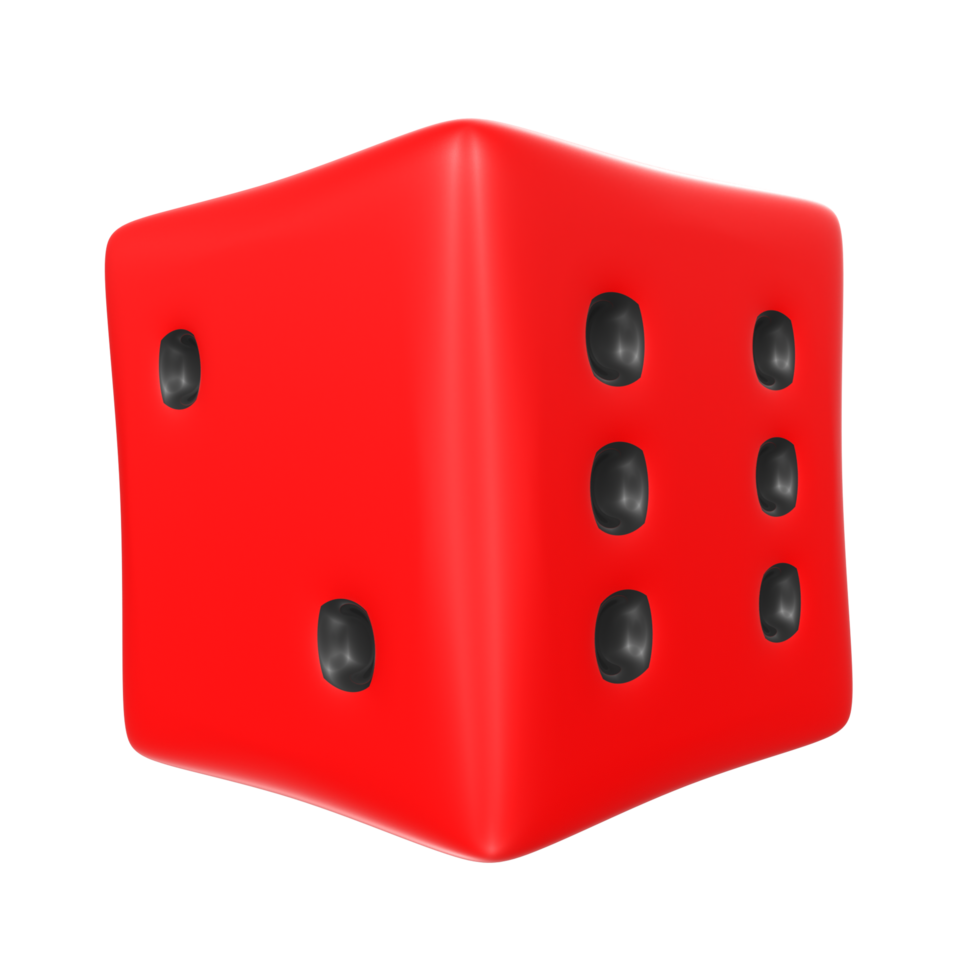 Dice isolated on transparent png