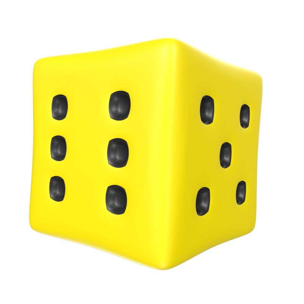 dado isolato su trasparente png
