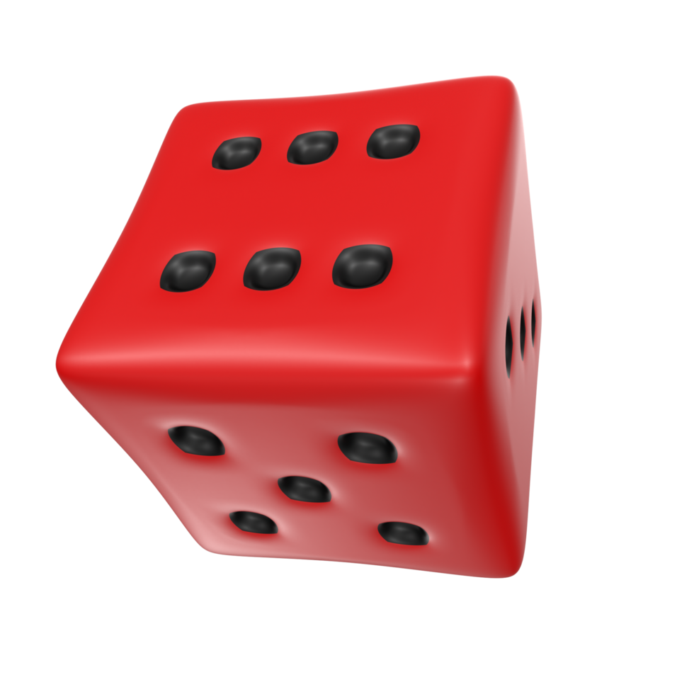 Dice isolated on transparent png