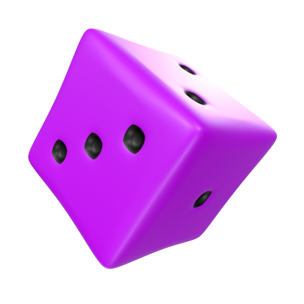 Dice isolated on transparent png