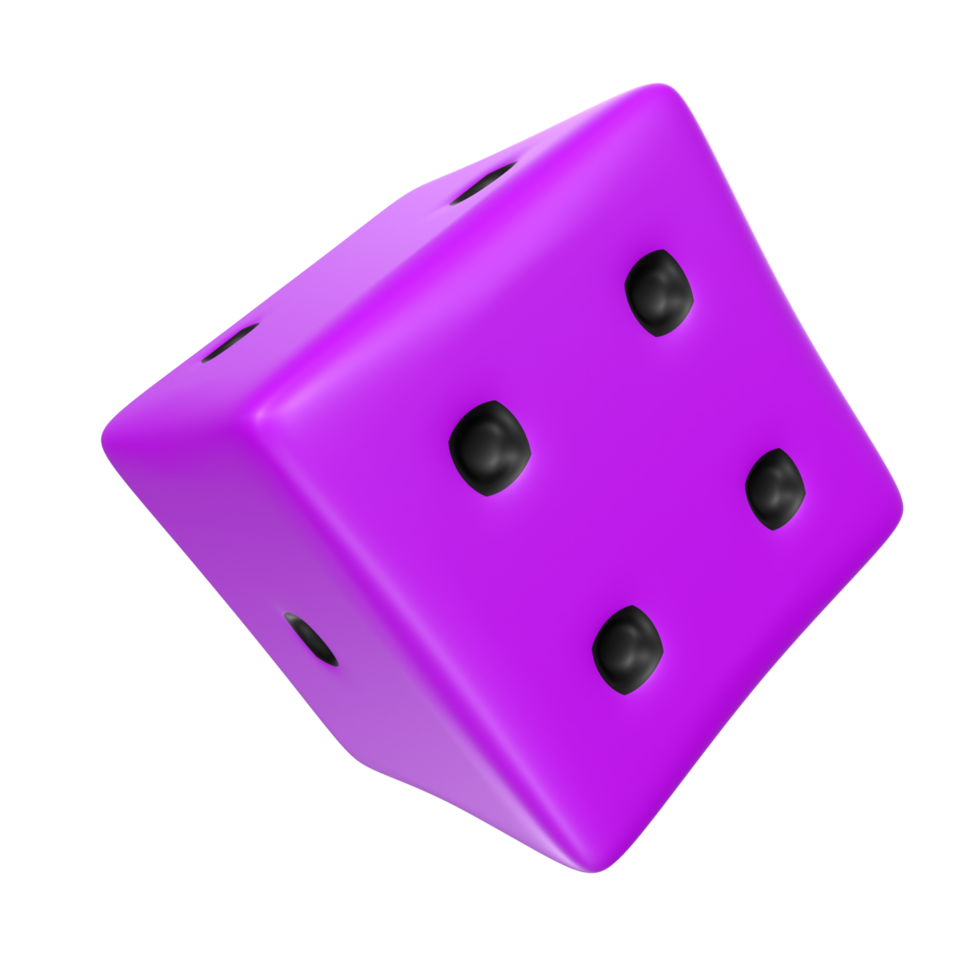 Dice isolated on transparent png