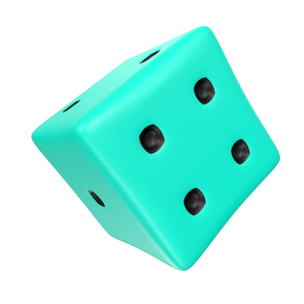 Dice isolated on transparent png