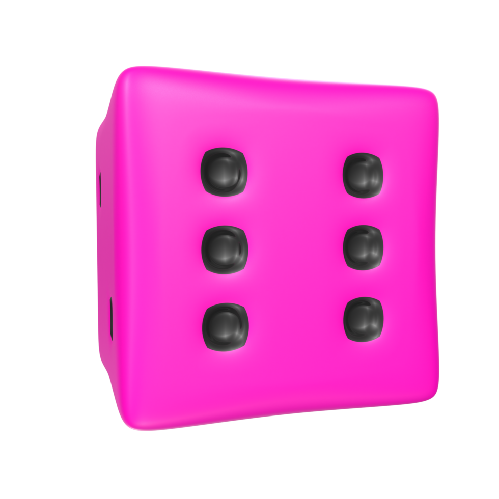 Dice isolated on transparent png