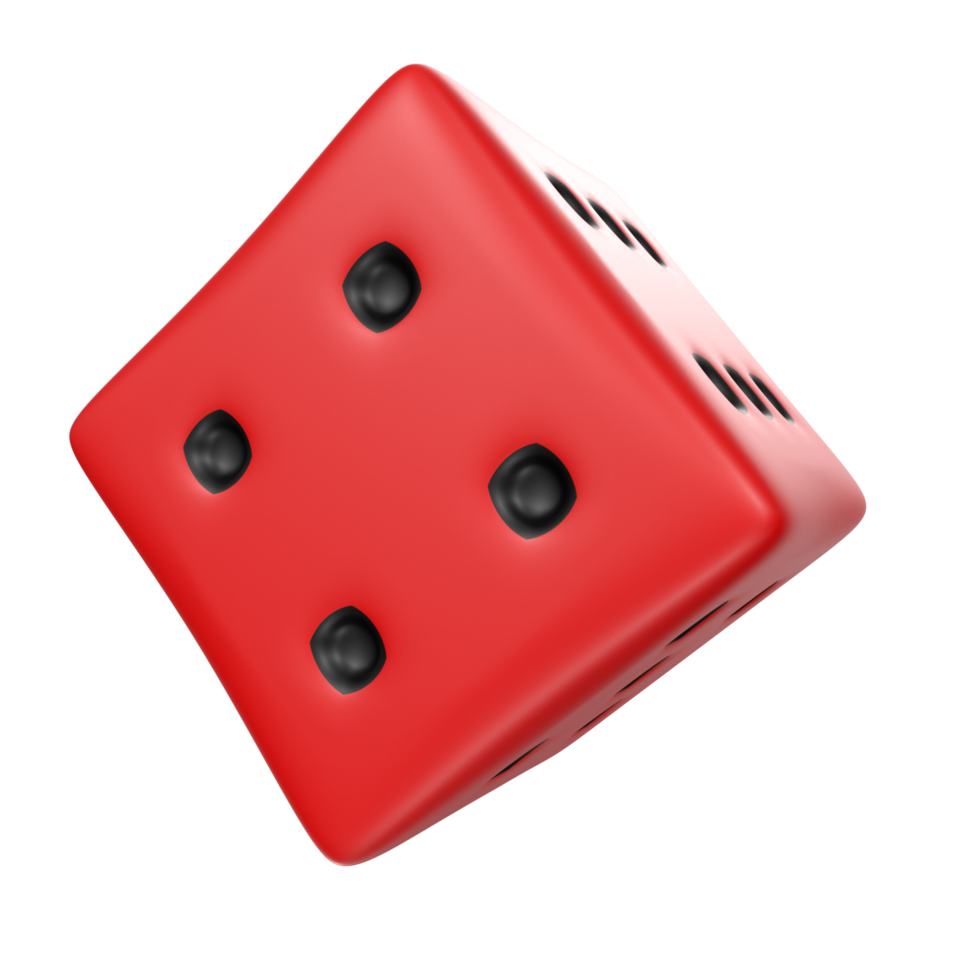 Dice isolated on transparent png