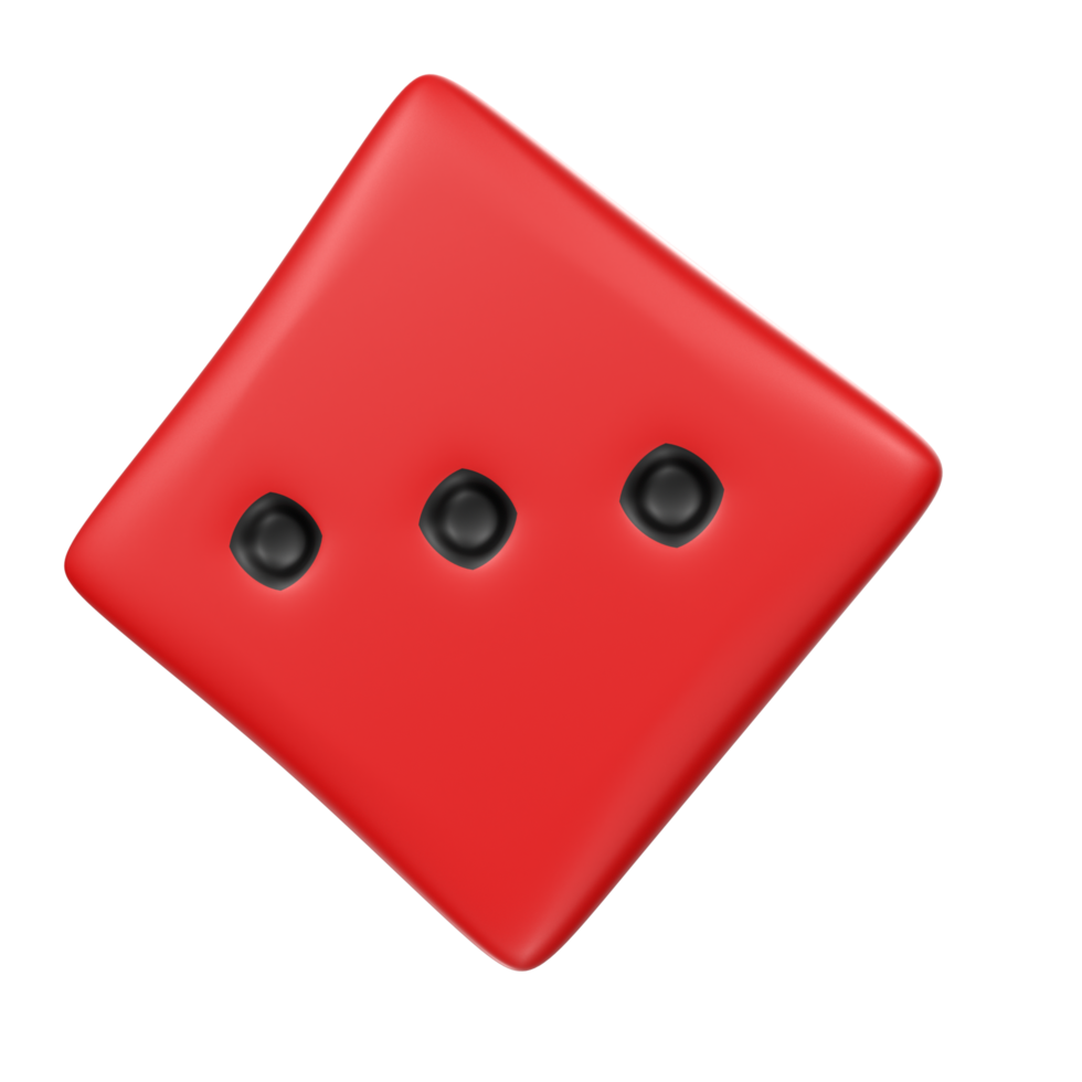 Dice isolated on transparent png