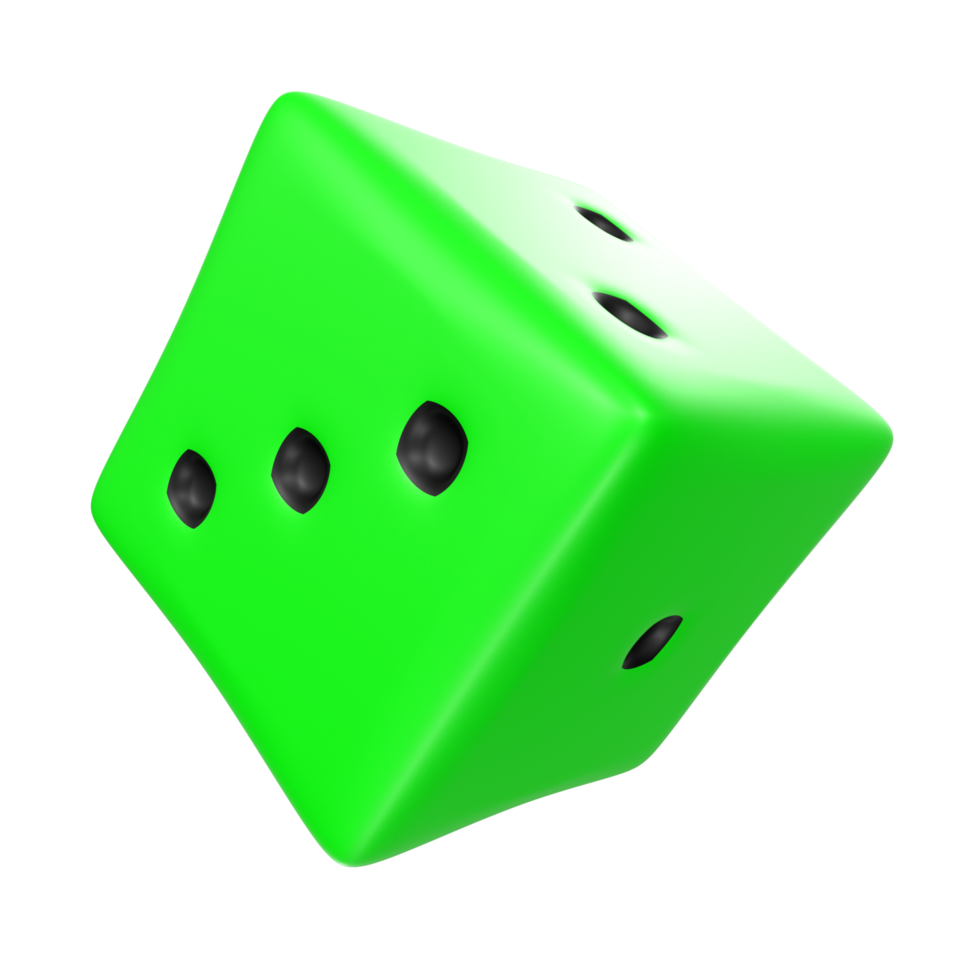 Dice isolated on transparent png