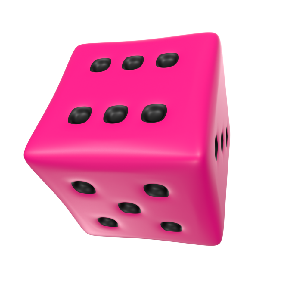 Dice isolated on transparent png