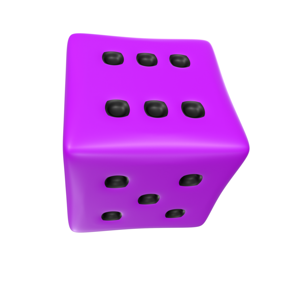 Dice isolated on transparent png